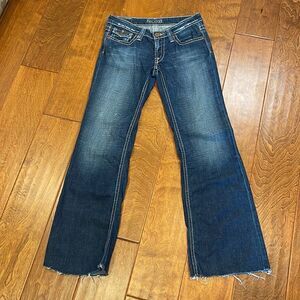 Big Star Casey Medium Wash Raw Hem Bootcut Jeans